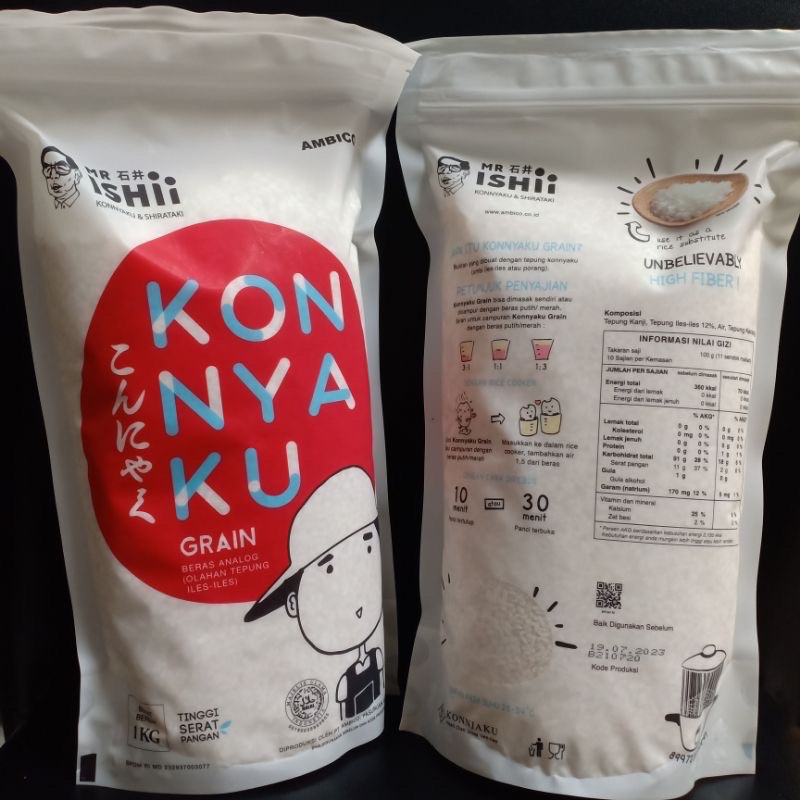 

Shirataki rice 1KG ready stock