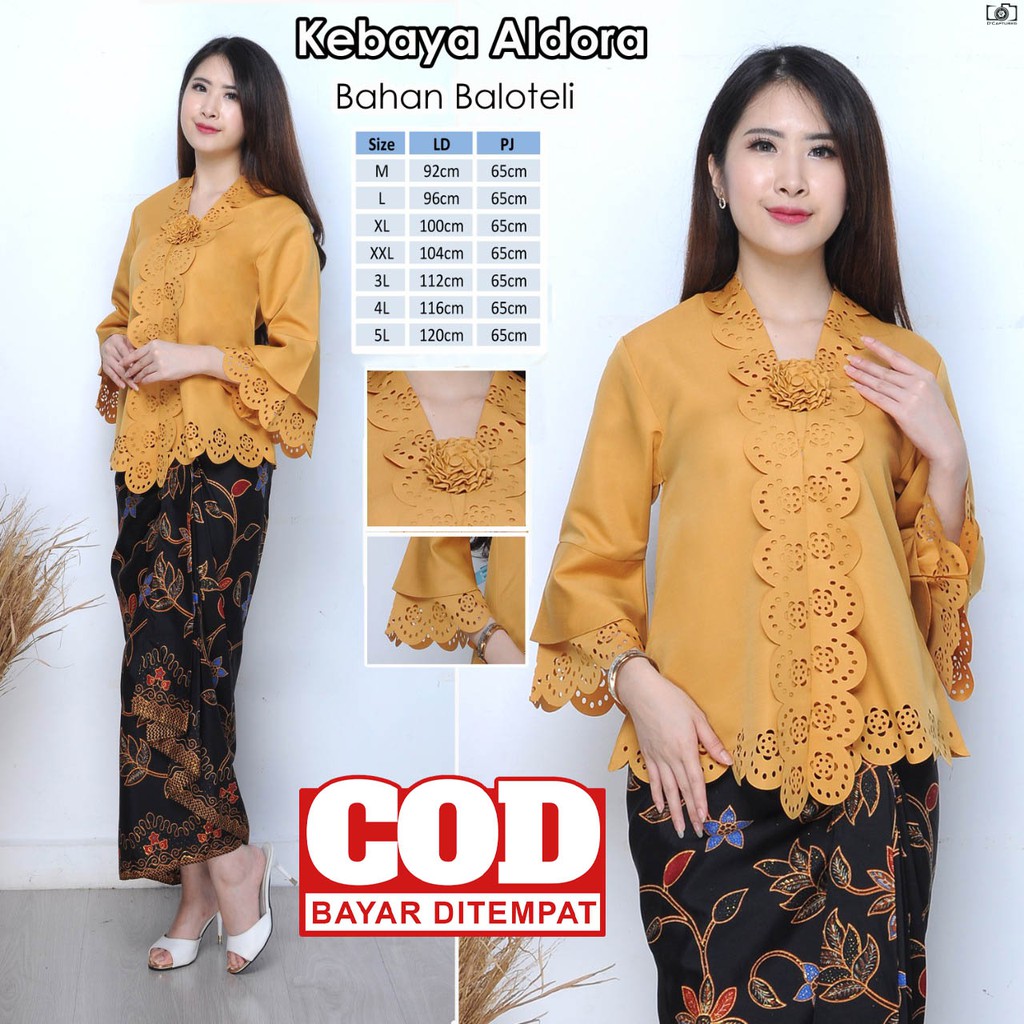 Kebaya Wisuda Modern Atasan Mewah Warna Kuning Mustard Elegan Moderen Terbaru akad Nikah Remaja Dewasa Terbaru Aldora Kebaya Brokat Terlaris Bali Cantik Pengantin Pesta V2V1 Modern Muslim Kekinian Dress Gaun Wedding Baju Kondangan Wanita Brukat Murah Best