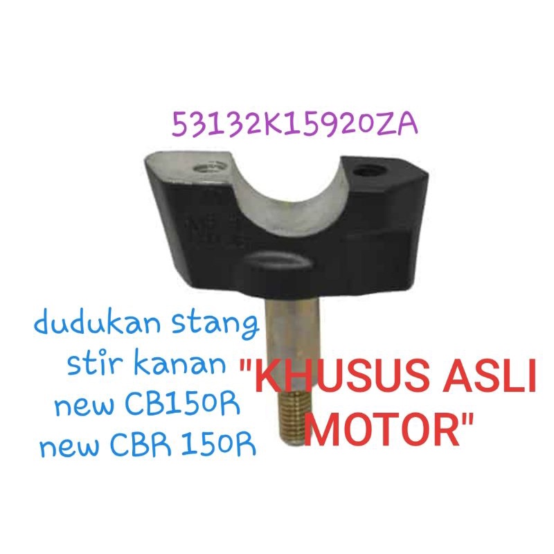 AHM HOLDER R HANDLE UNDER, dudukan stang stir kanan, original, new CB150R, new CBR150R, sparepart mo
