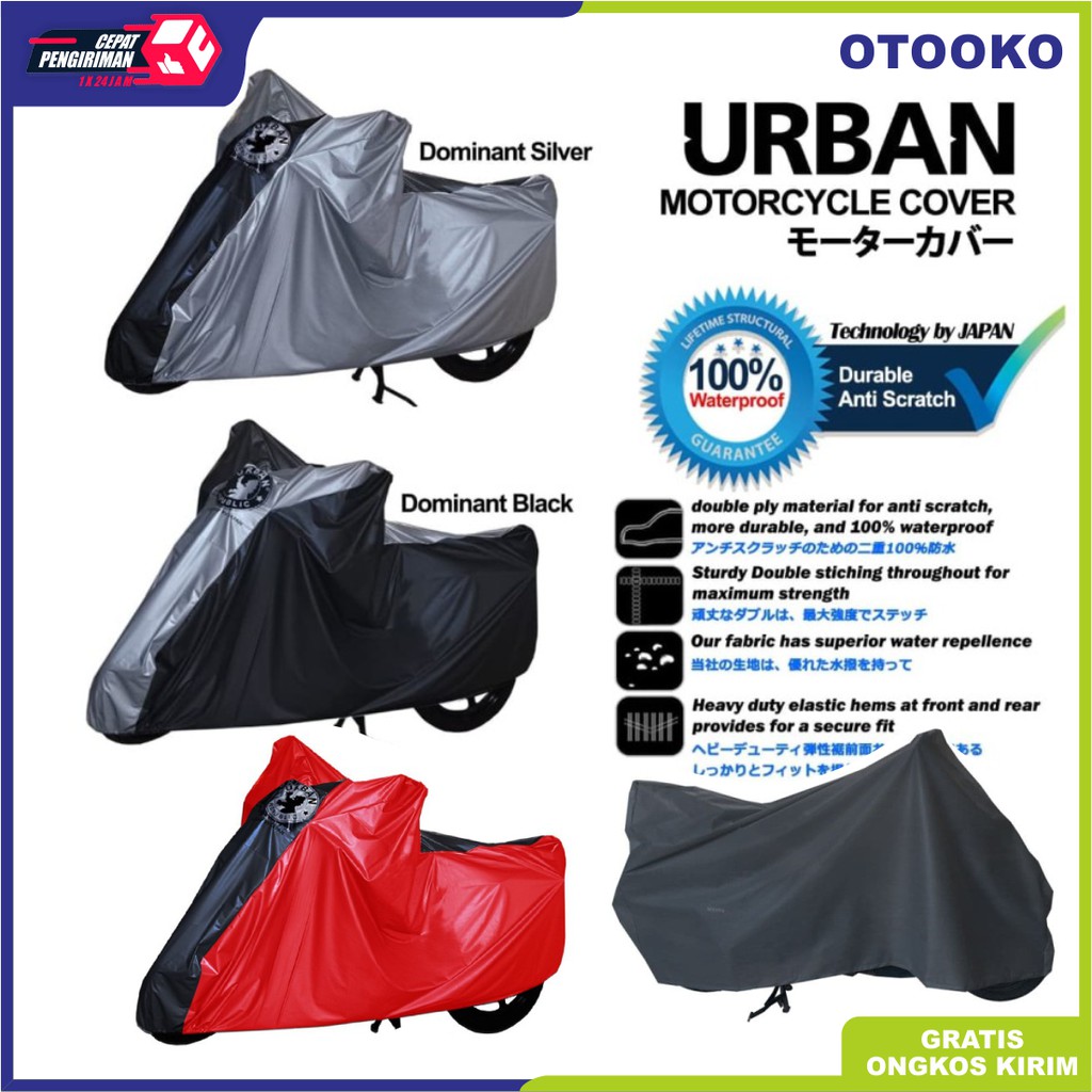 Sarung Cover Motor Urban Big Jumbo Size Anti Air  UV Ninja NMax CBR