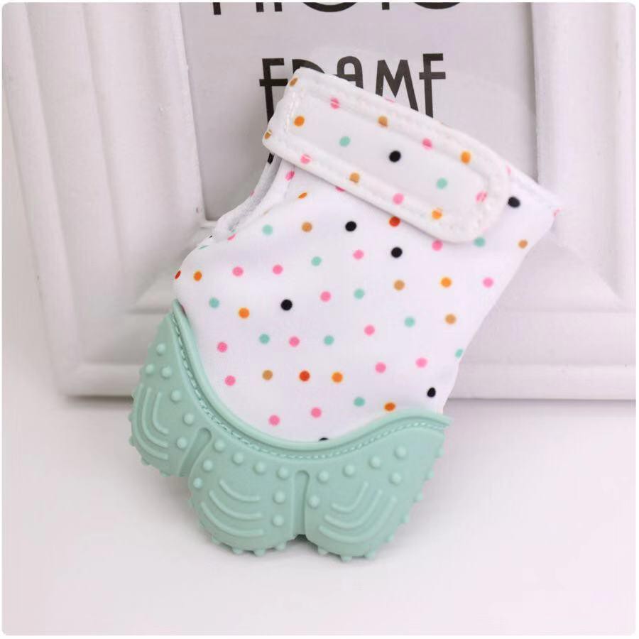 Baby Mitten Sarung Tangan Teether Glove Gigitan Bayi Silikon