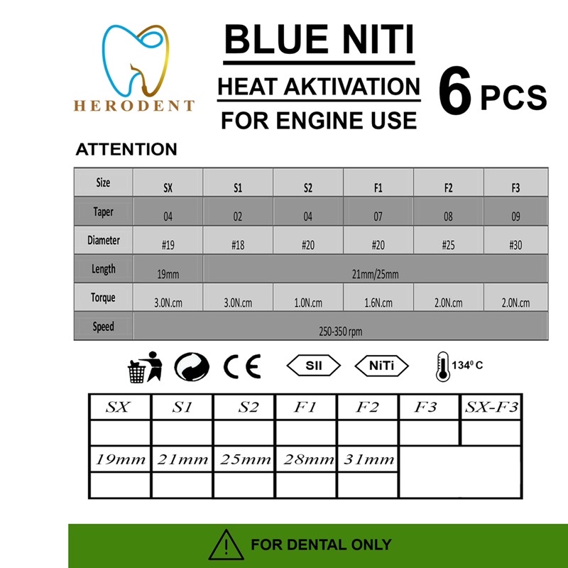 

File Rotary Endodontik Blue Niti