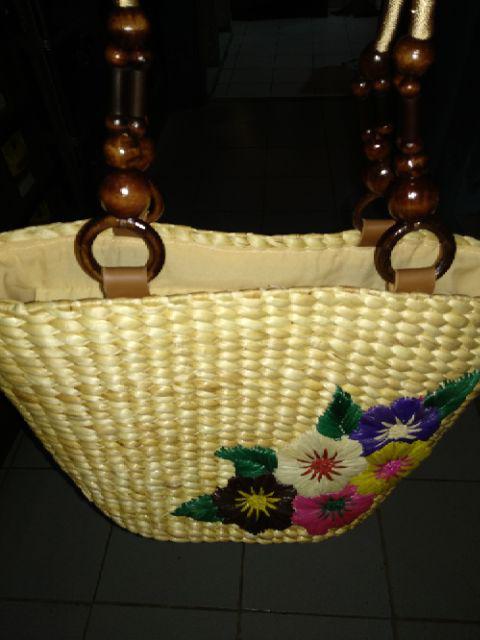 Murah! Cantik! Tas Enceng Gondok Anyam Sulam