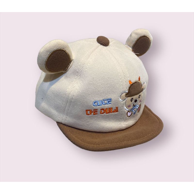 TOPI IMPORT 3D BORDIR CUTE THE COW