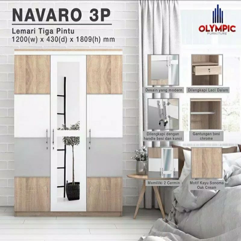 Lemari pakaian Olympic Navaro