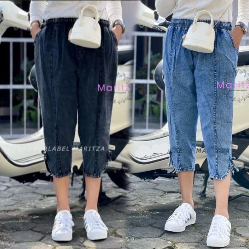 GEMINI PANTS BAGGY PANTS SNOW BLUE DAN SNOW BLACKPANJANG  7/8 GBM