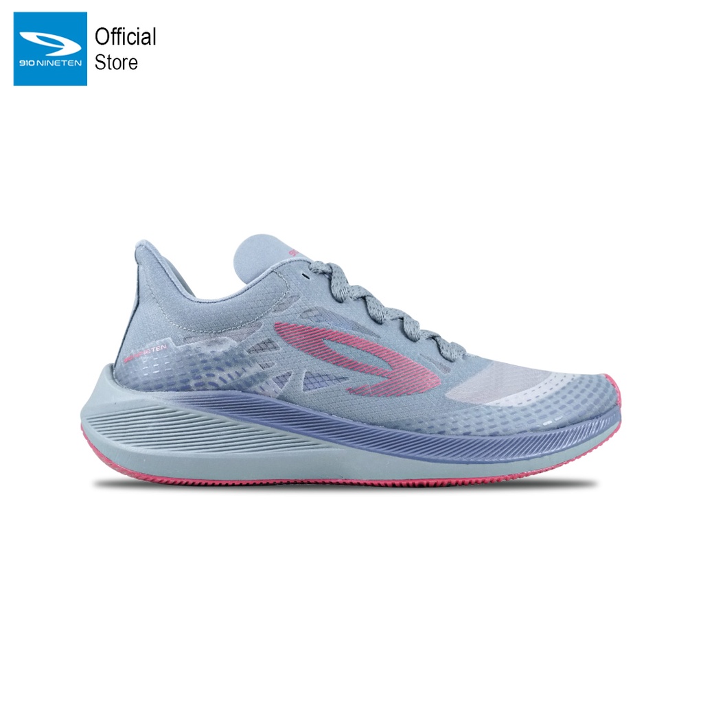 910 Nineten Haze 1.5 Sepatu Lari - Abu-Abu/Biru/Merah