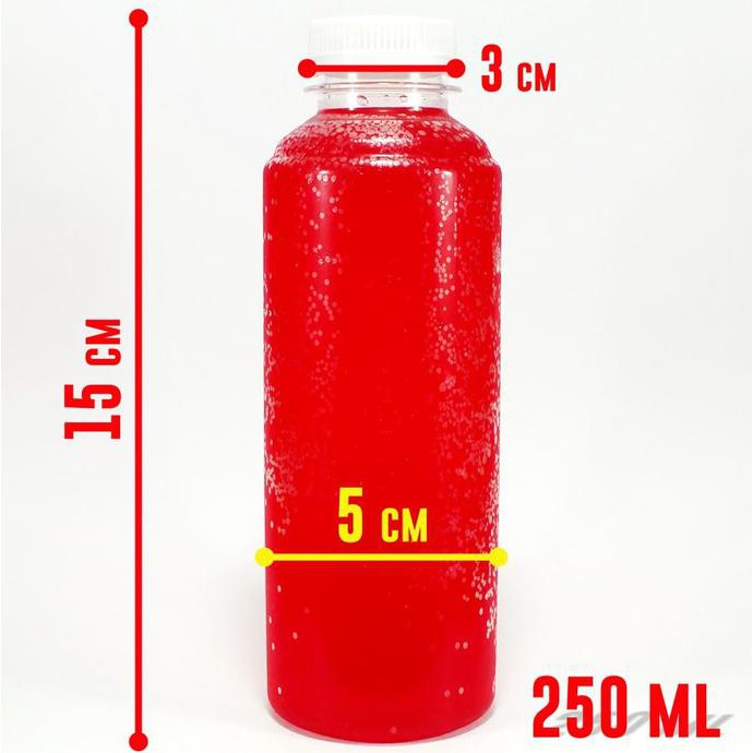 BOTOL PLASTIK PET TABUNG ALMOND KEMASAN 250 ML