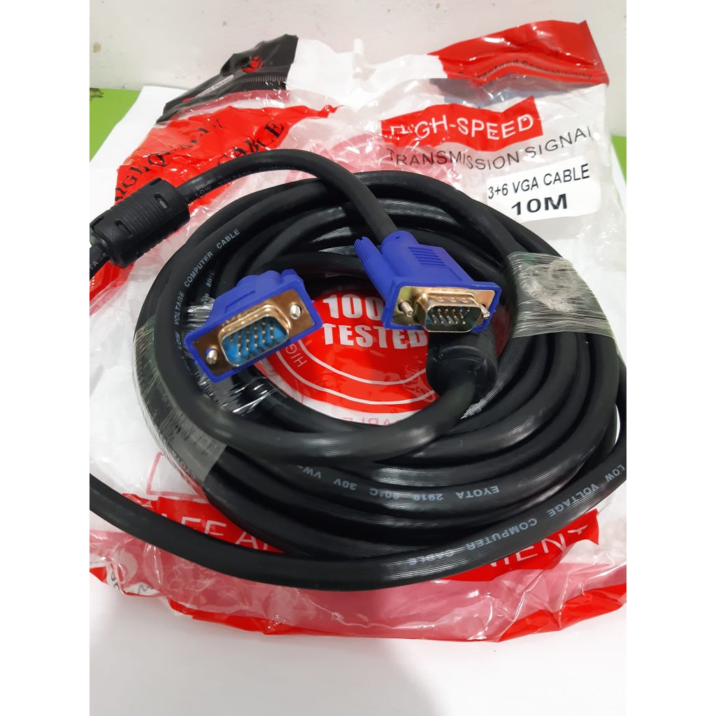 Kabel VGA to VGA 10Meter Gold Plated