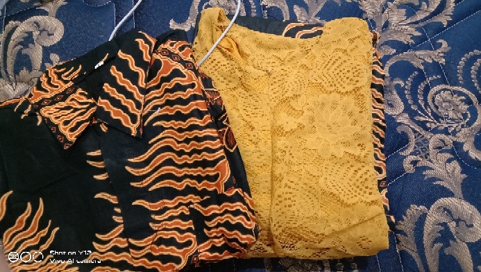 Batik Couple 2595 Brokat Couple Brukat Modern Batik Keluarga Batik Modern - Bs059 Couple Kartika