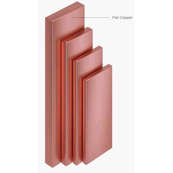 RAIL COPPER RC BUSBAR IMPORT 10x100mm 4 Meter ( PLAT TEMBAGA 10x100 10 x 100 mm )