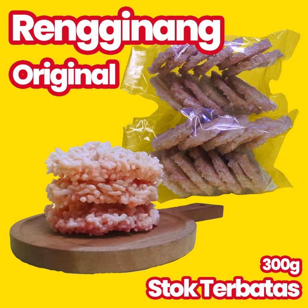 Bagea Foods Rengginang/Ranginang/Rangginang Mentah Rasa Bawang 300gr Asli Ciparay