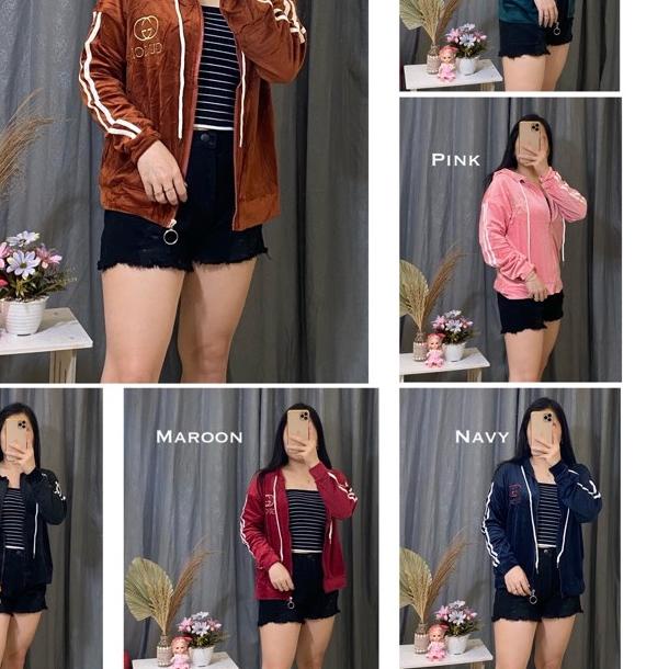 ● YQ - JAKET GC IMPORT / JAKET BLUDRU WANITA / JAKET BLUDRU LOGO LIST ♫