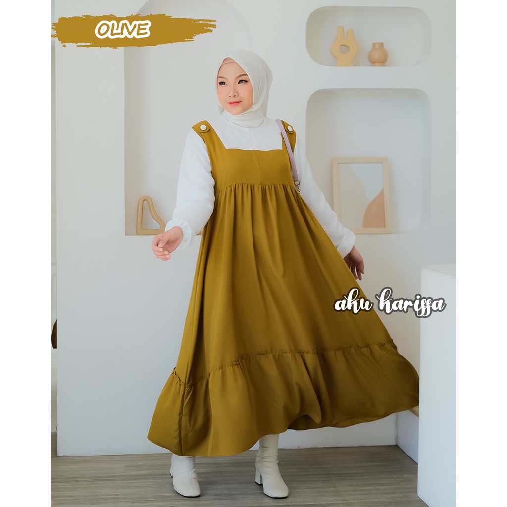 Sandria Midi Dress Aku Karissa Terbaru