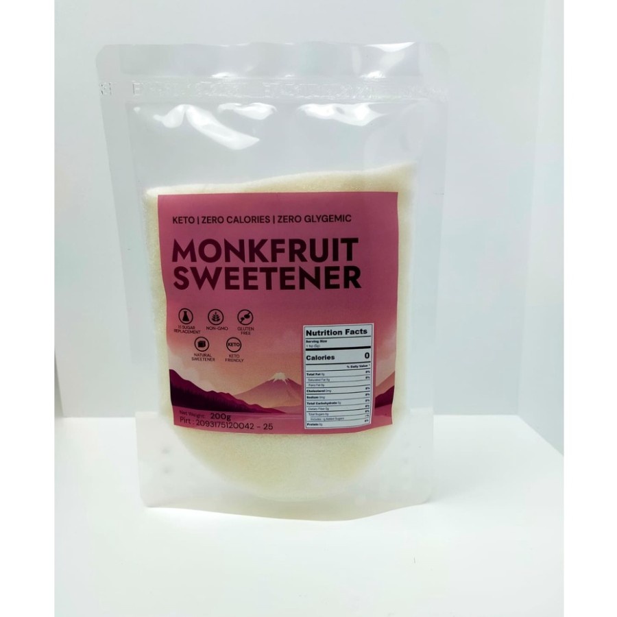 

MONK FRUIT SWEETENER 200GR