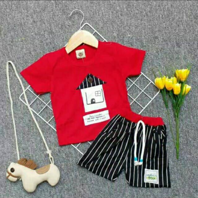 Setelan Kaos Anak Cowok Kualitas Bagus MaxwellPro