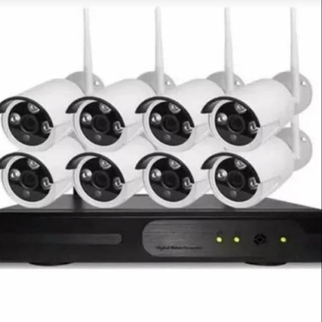 Murah Paket Cctv Wireles/Ip cam 1080p ( 8 Channel ) Komplit Cctv wireless