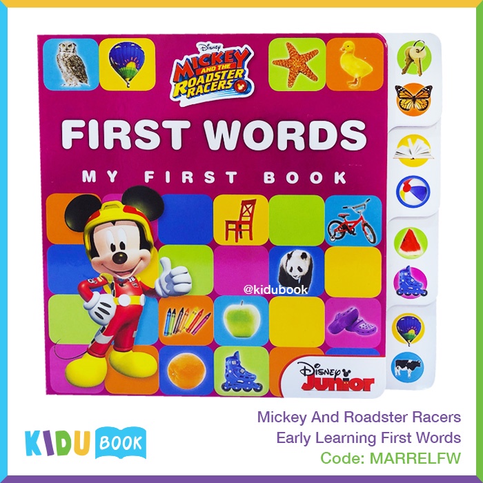 Buku Cerita Bayi dan Anak Mickey And Roadster Racers Early Learning First Words And Mickey And Roadster Racers Early Learning Colors Kidu Baby