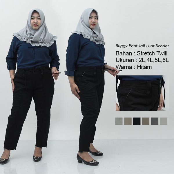 L2, L3 L4, L5,6L,8L -BAGGY PANTS JUMBO / BAGGY XXL / 4L / 5L / Baggy Jumbo / Celana Kerja Jumbo Wanita / Celana Kantor Wanita Bahan Formal Bigsize / Celana Kekinian Seragam Super Jumbo / Celana Karet Model Terbaru