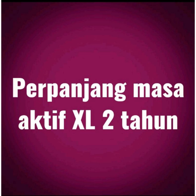 Perpanjang masa Aktif xl 2 tahun