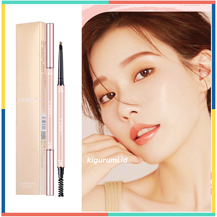 LAMEILA Gold Pink Pensil Alis Eyebrow Double Heads Colors Eyebrows LA143 835