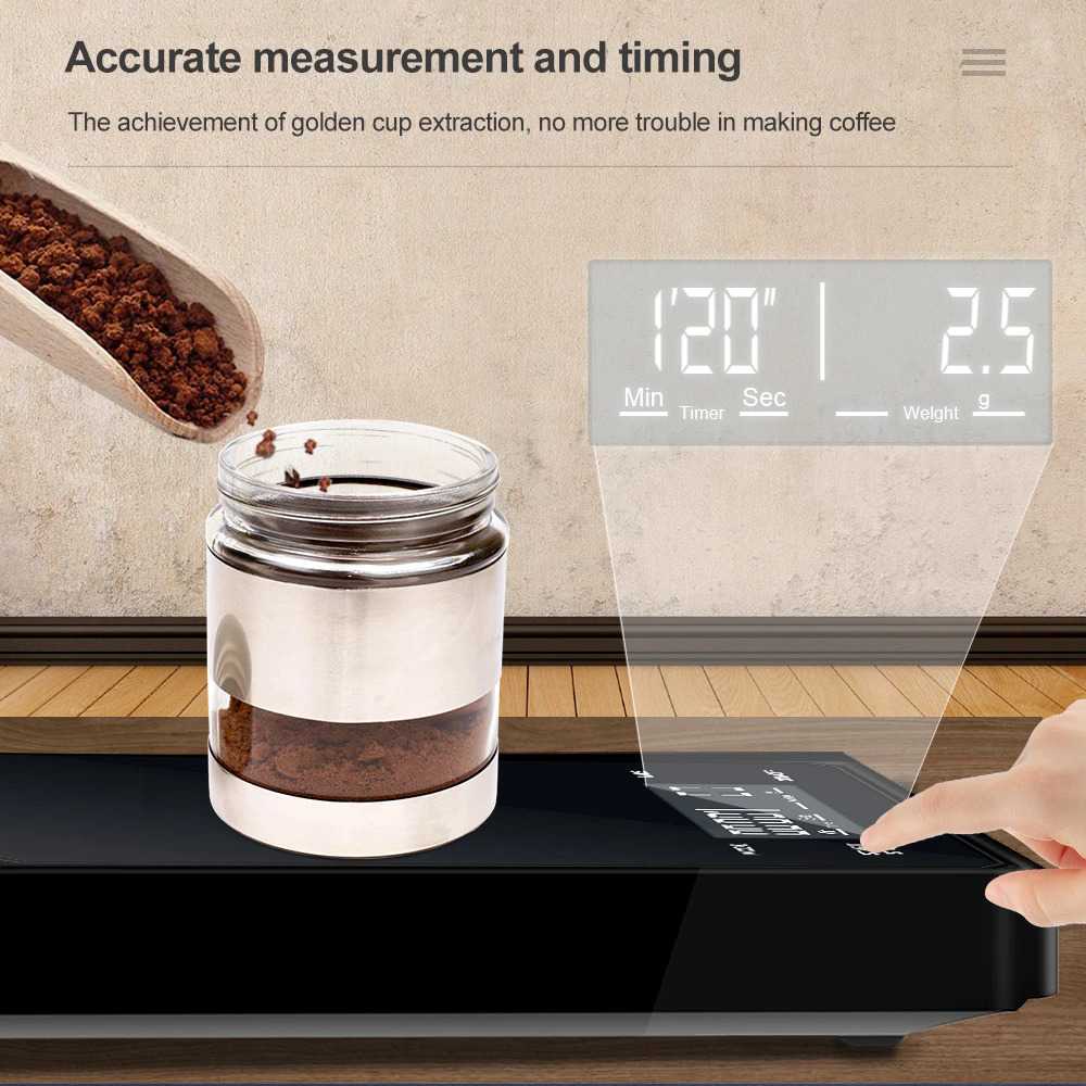 TD - RUM VA Timbangan Dapur Mini Digital 3kg Akurasi 0.1g dengan Timer BK01