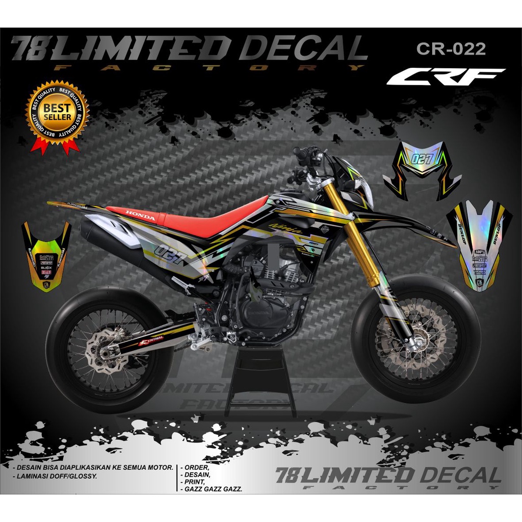 Decal CRF 150 L Full Body stiker / sticker dekal CRF 150 L Hologram 022