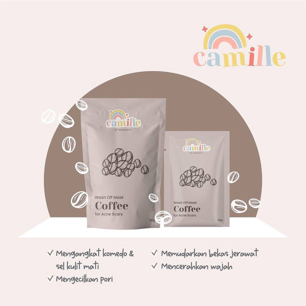 Camille Beauty Masker Wajah Face Mask BPOM Original-coffee