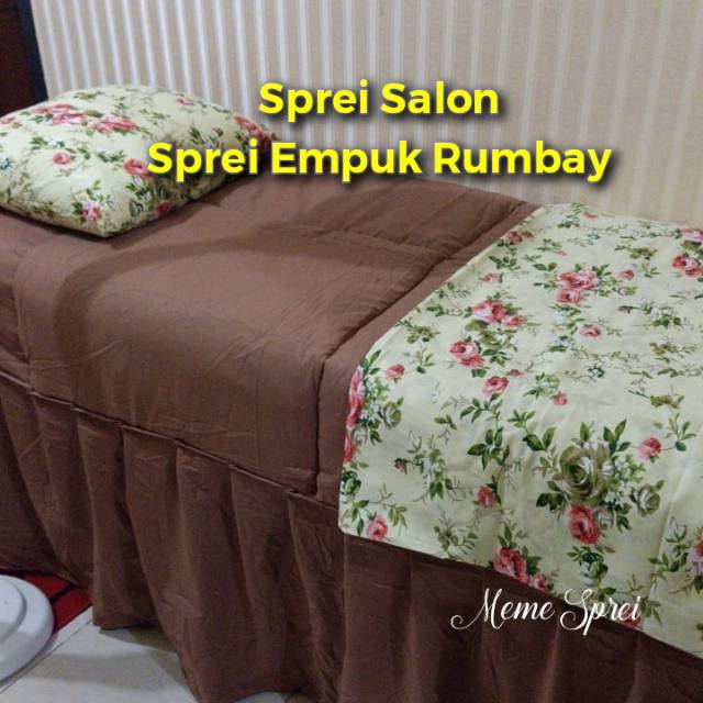 Sprei Empuk Rumbay+Selimut (1sisi / 2Sisi) | SPREI SALON EMPUK , EYELASH BED SHEET