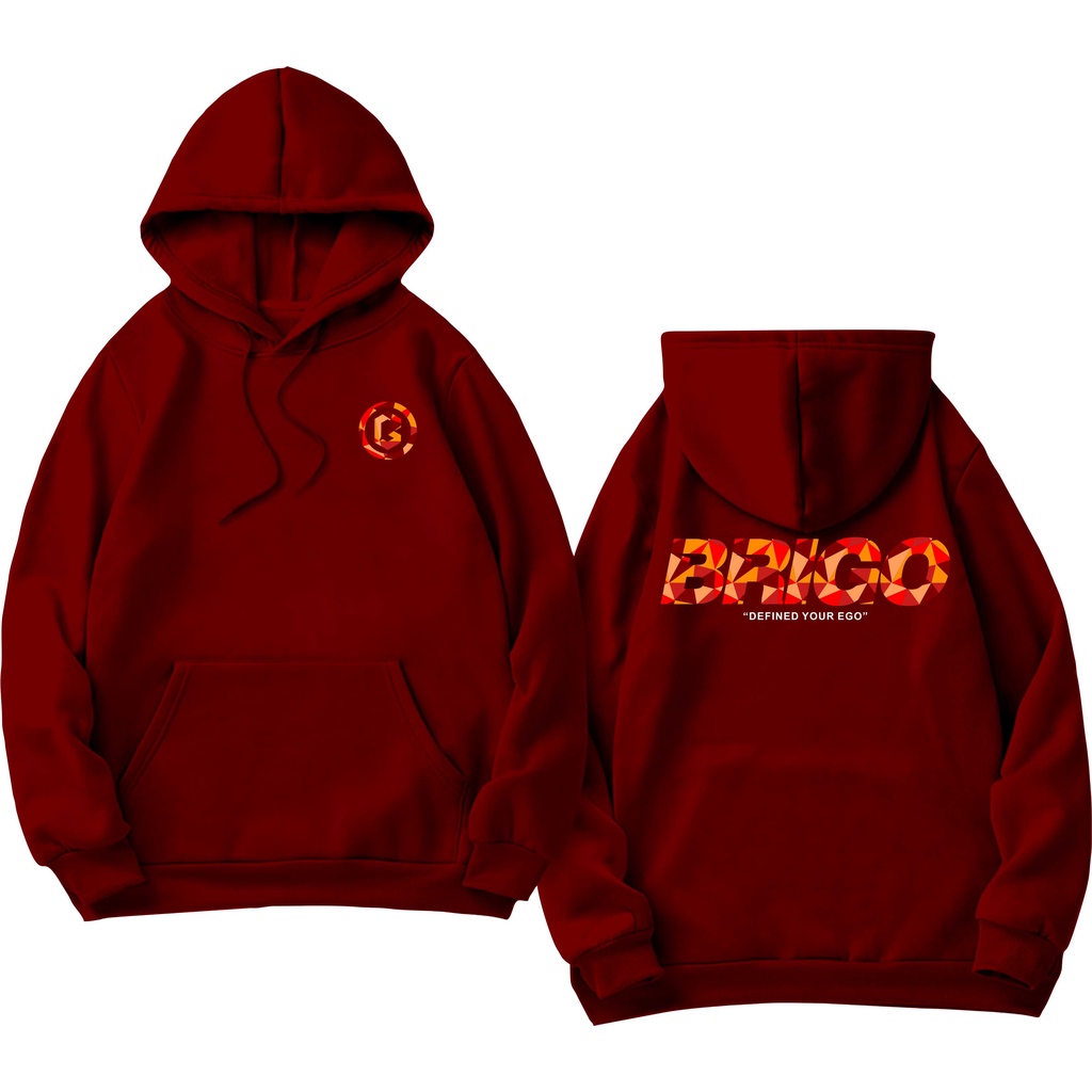 Sweater Hoodie BRIGO crystal Sablon DTF Fleece Cotton II BRIGO Jumper Hoodie crystal II M-XXL (Pria &amp; Wanita) Free stiker&amp;Gantungan Kunci