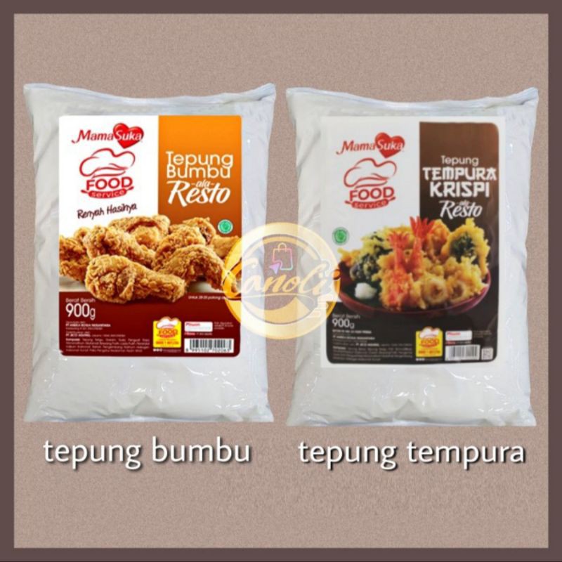 

mamasuka tepung bumbu krispi ala resto 900 gr / tepung tempura / tepung bumbu