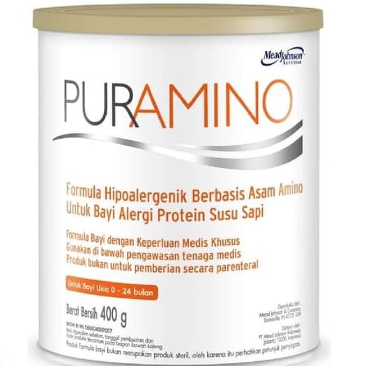 PURAMINO SUSU FORMULA HIPOALERGENIK ALERGI SUSU SAPI 400G 400 G