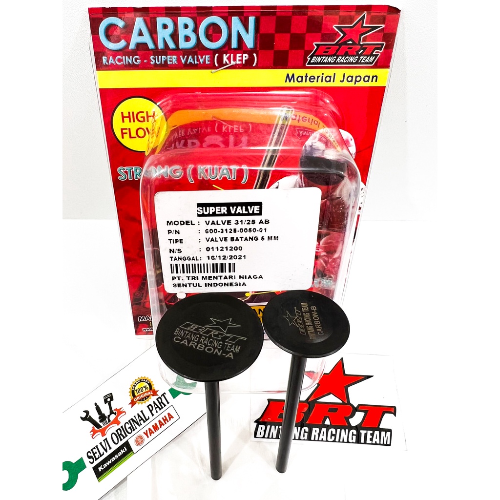 VALVE KLEP BRT CARBON AB BATANG 5 MM 23 24 25 26 27 28 29 31