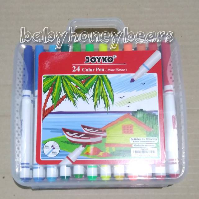 

Spidol color pen CLP-05 Joyko 24 warna washable