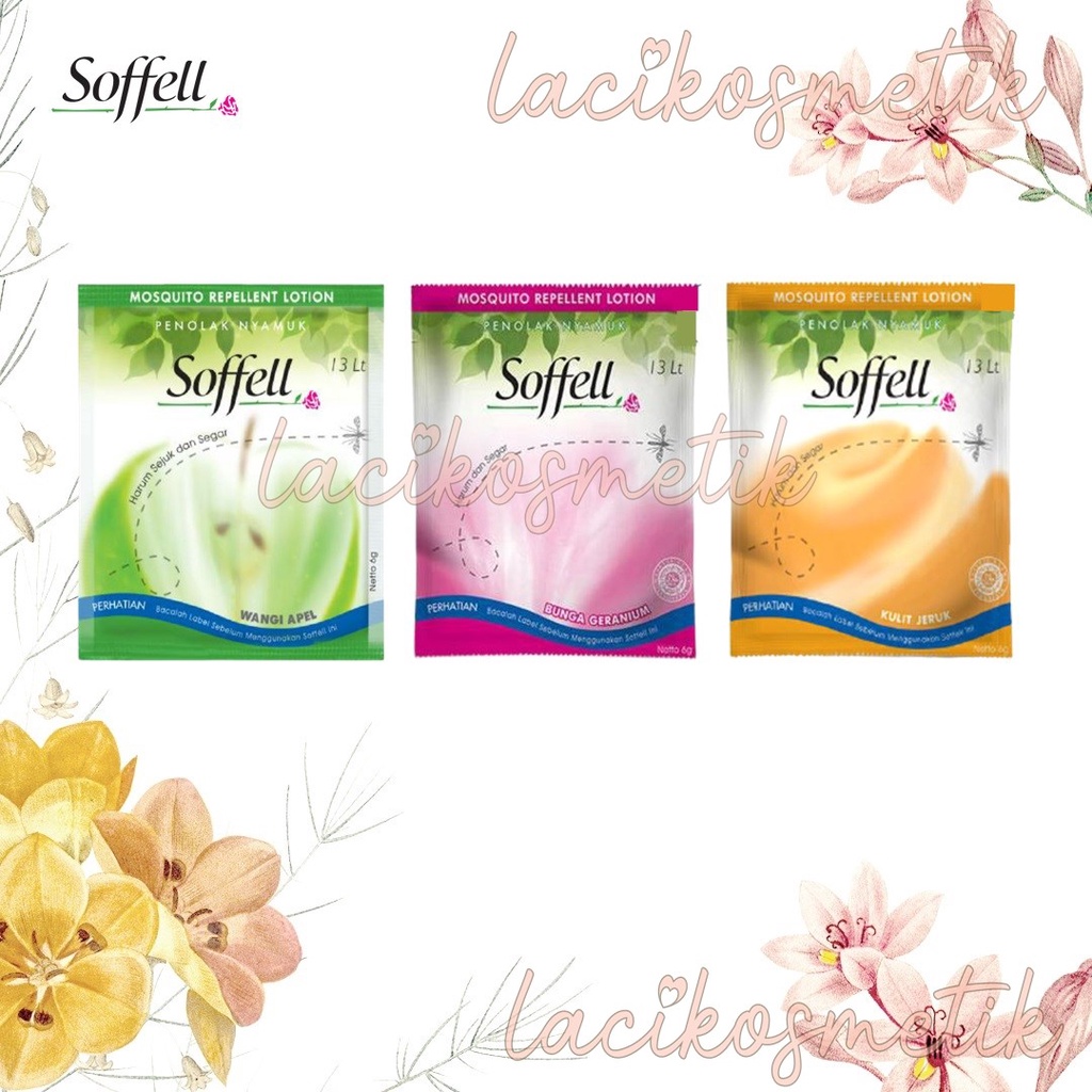 ✨LACIKOSME✨ [ SACHET ] SOFFELL MOSQUITO REPELLENT PENOLAK NYAMUK - LOT ANTI NYAMUK