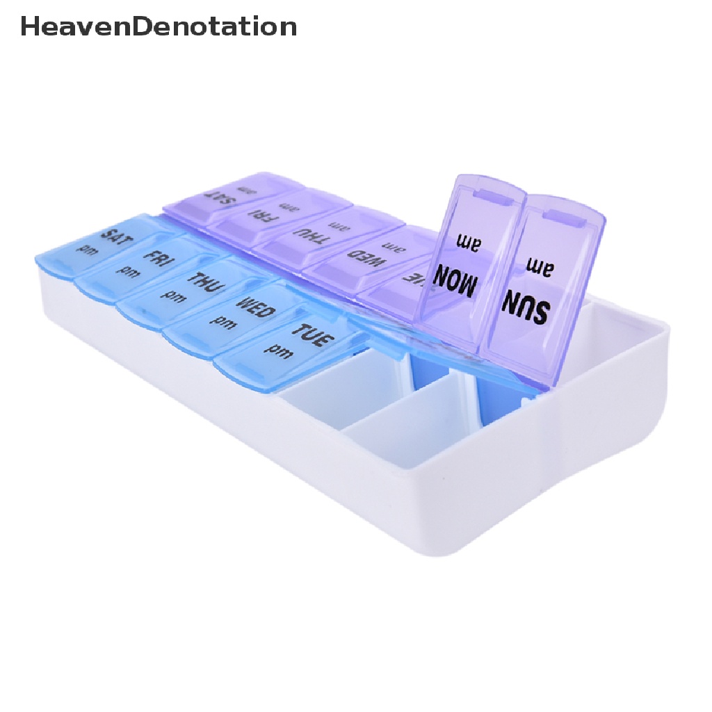 [HeavenDenotation] Hot Sale 7 Day Weekly Pill Medicine Box Holder Storage Container Case Portable