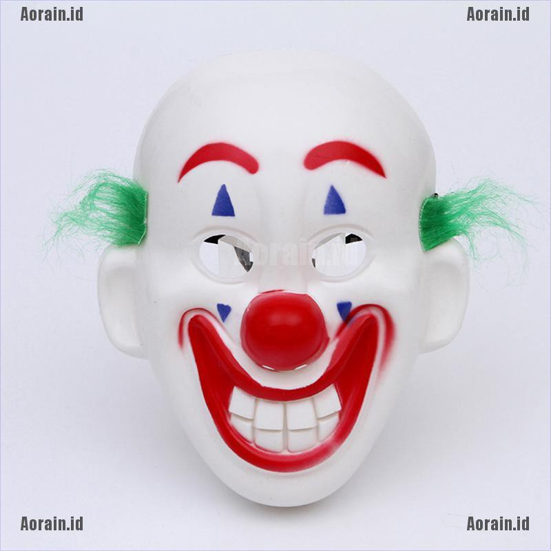 Jm Cosplay Dc Movie Joker Arthur Fleck Mask Clown Masquerade Halloween Mask New Hd Shopee Indonesia