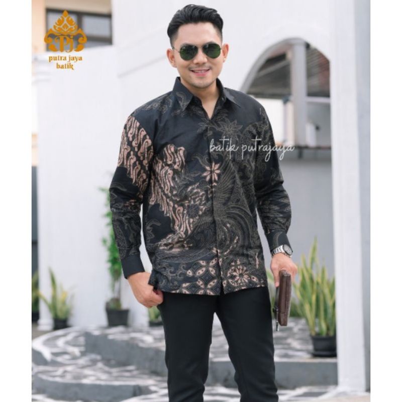 Baju Batik Pria Lengan Panjang Slim Fit Furing Modern PARANGSELING Kemeja Premium Batik Solo Katun Sragenan