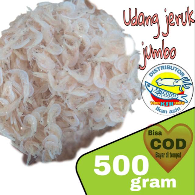 

Ikan asin udang jeruk jumbo-500gram