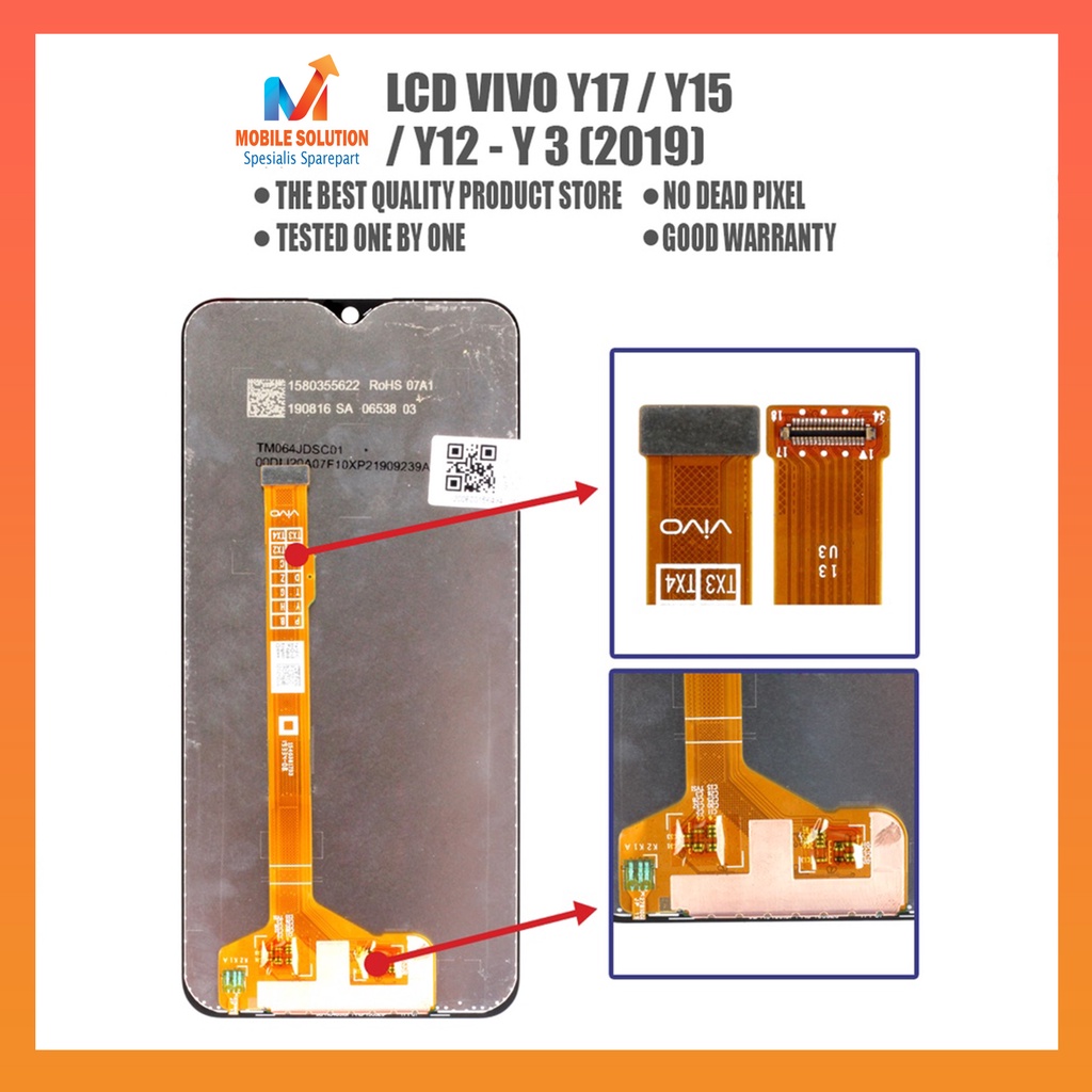 Grosir LCD Vivo Y17  LCD Vivo Y15  LCD Vivo Y12  LCD Vivo Y3  LCD Vivo Y11 2019 ORIGINAL 100% Fullset Touchscreen Garansi 1 Bulan + Packing / Bubbel