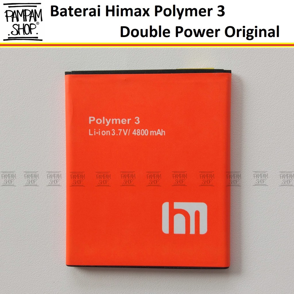 Baterai Himax Polymer 3 Original Double Power Batre Batrai Battery HP Polimer