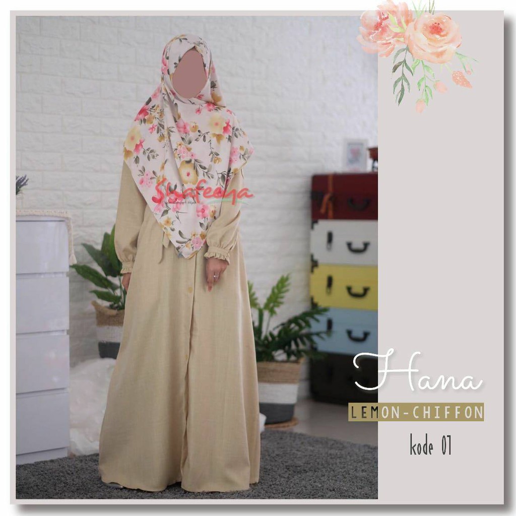 Hana Gamis Jumbo Linen Shafeeya