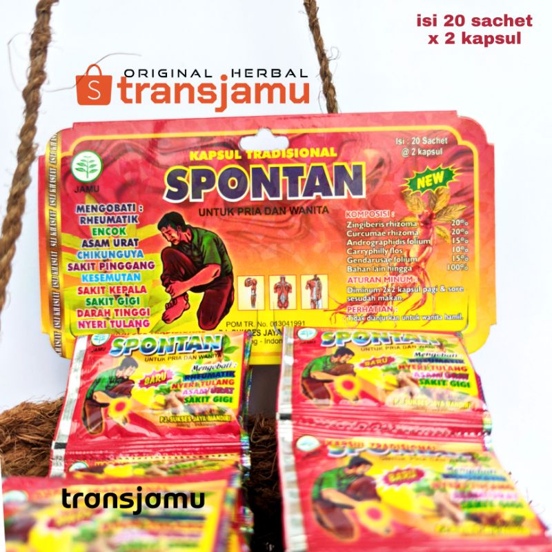 

spontan kemasan renceng. kapsul spontan