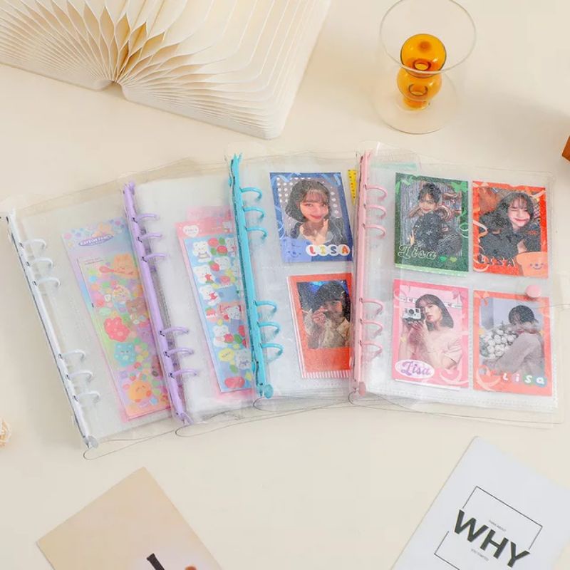 BINDER KEUANGAN BINDER PHOTOCARD A5 A6 PVC 6 RING BERWARNA