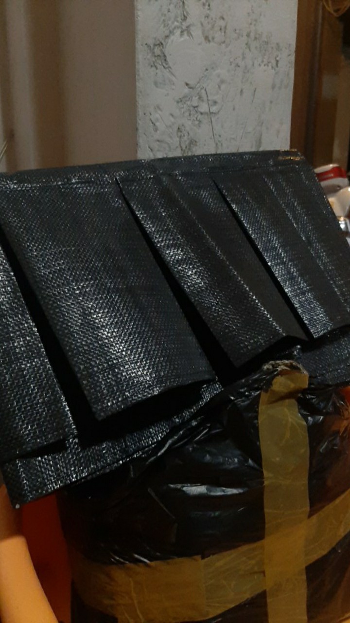 Wall Planter  Bag Kantong 14 Hitam Polos