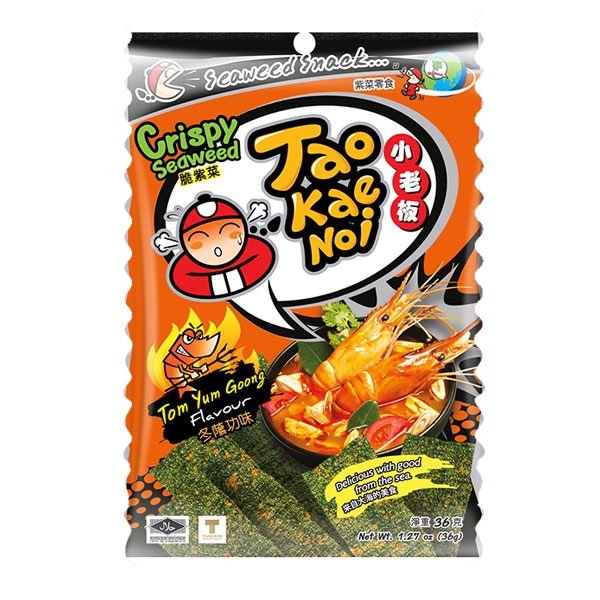 

Tao Kae Noi Crspy Tom Yum Goong 36G