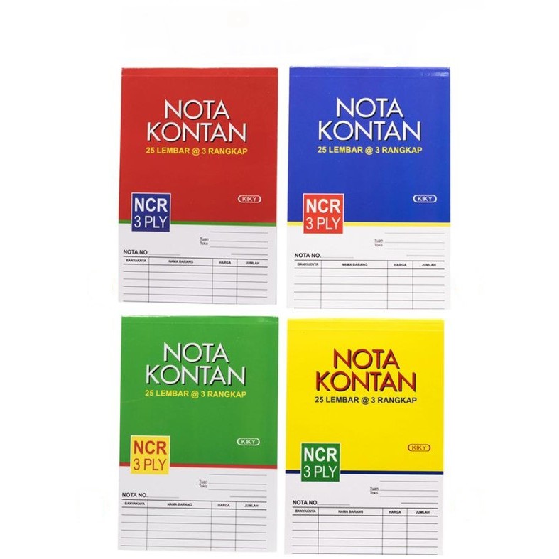 

Buku Nota Kontan KIKY 3 PLY / Rangkap Kecil (104x154mm) per BUKU