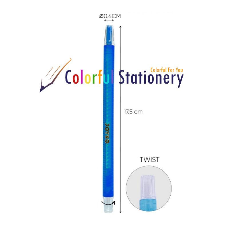 

RK Crayon Putar / Kerayon Putar Joyko 12 Warna Panjang TWCR-12S