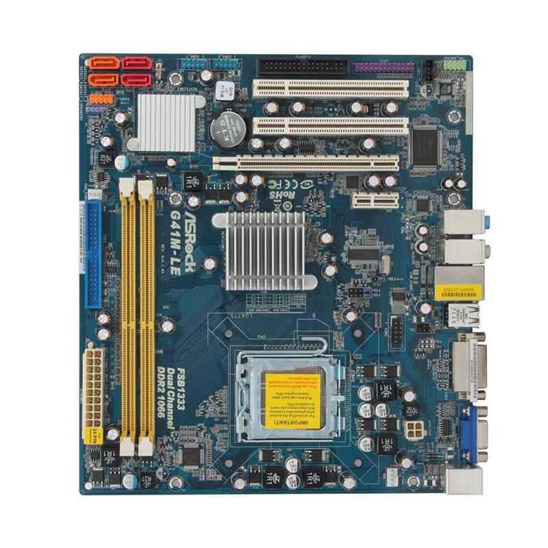 PREORDER For ASRock G41M-LE Motherboard LGA 775 Intel G41 DDR2 8GB PCI-E X16 8×USB2.0 4×SATA II Micr