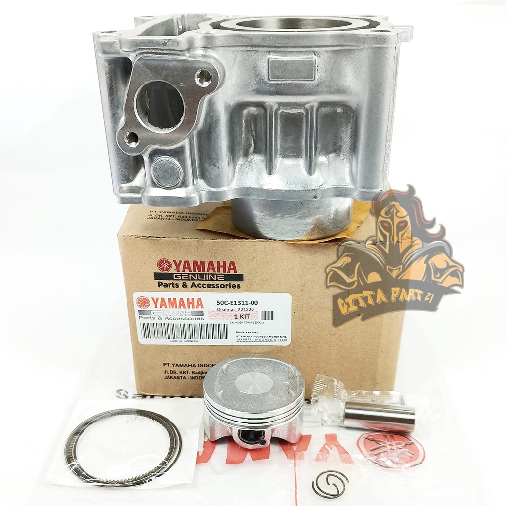 CYLINDER BLOK SEHER PISTON RING KOMPLIT YAMAHA 50C KUALITAS ASLI ORIGINAL YAMAHA YGP  PRESISI TINGGAL PASANG BAHAN BERKUALITAS DAN DIJAMIN AWET JUPITER MX 135 JUPITER MX NEW JUPITER MX LAMA OLD